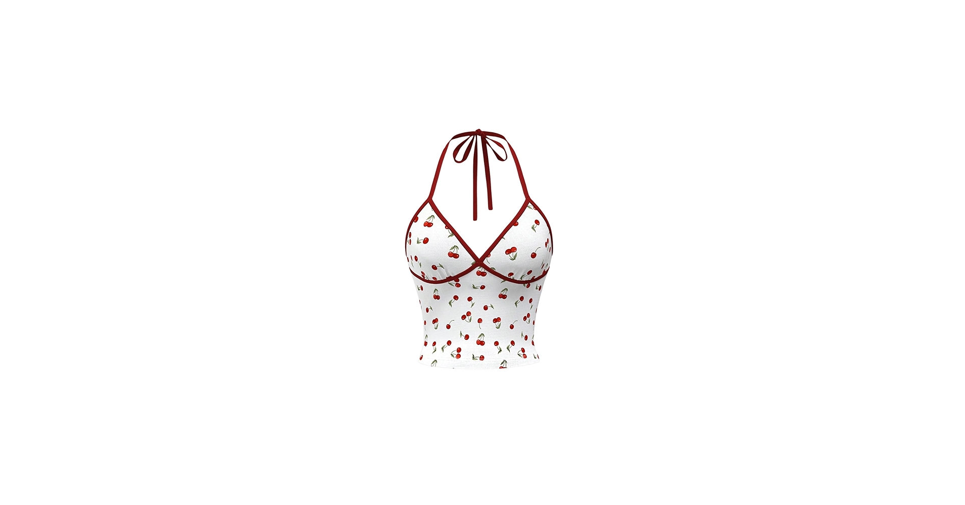 【新品】Cherry Pattern Strap Top Cherry S Herlipto Cherry Pattern Strap Top S